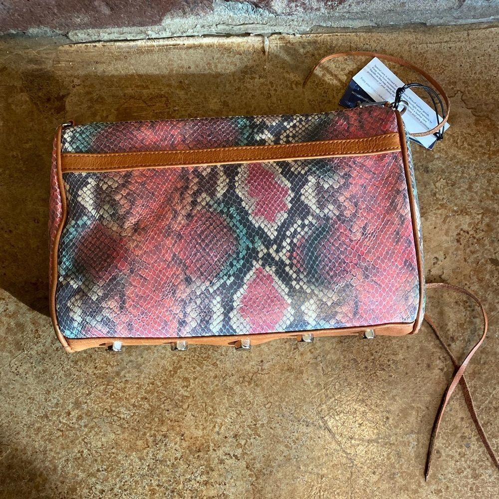 RARE Rebecca Minkoff Multi colored Python Leather… - image 6
